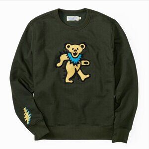 NWT Huckberry x Grateful Dead Dancing Bear 10-Year Crewneck Sweatshirt